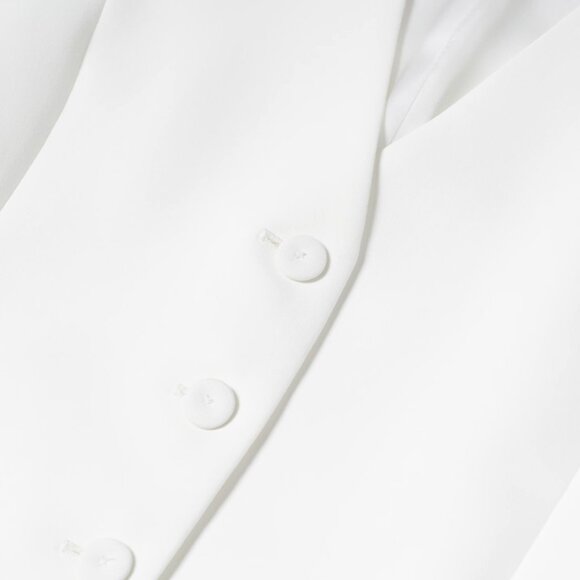 MANGO White Suit Vest with Buttons - Picture 4 of 5